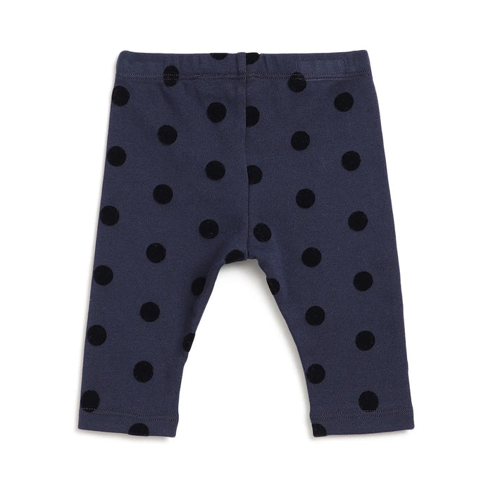 Girls Blue Printed Ankle-Length Leggings