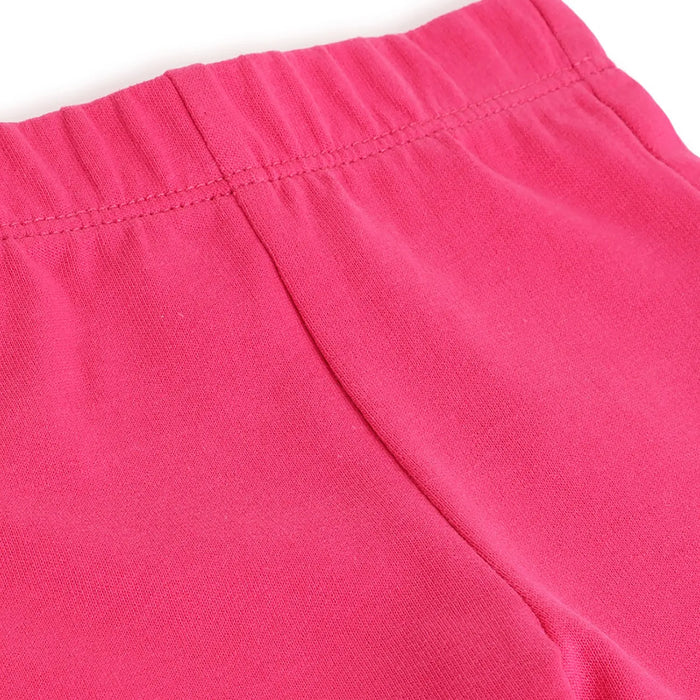 Girls Pink Printed Joggers