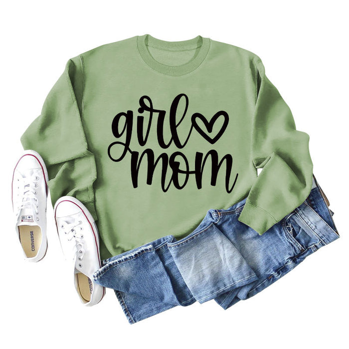 Olive sweater (black font) / S