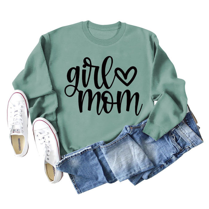 Light green sweater (black font) / S