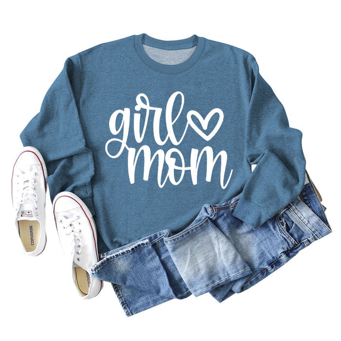 Blue sweater (white font) / S