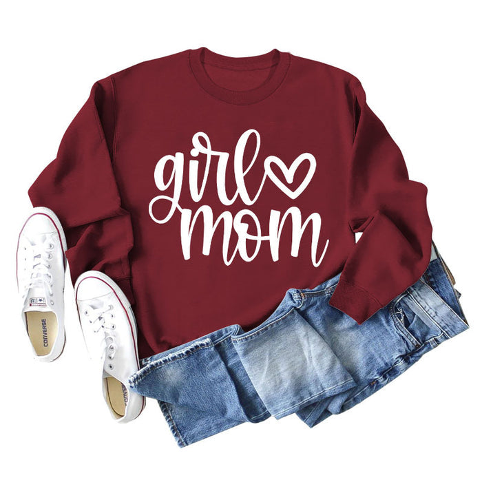 Wine red sweater (white font) / S