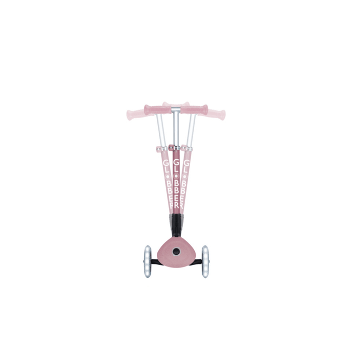 Globber ECOLOGIC JUNIOR Foldable Scooter with Lights - Berry