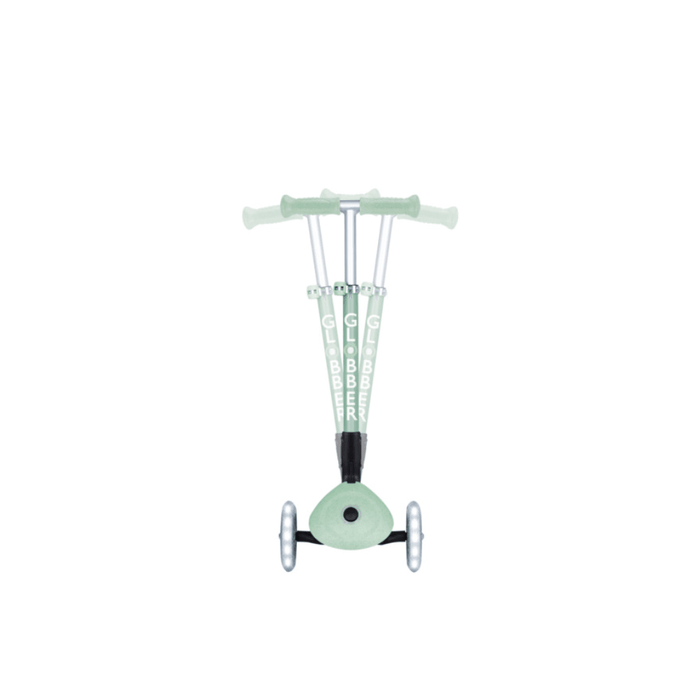 Globber ECOLOGIC JUNIOR Foldable Scooter with Lights - Pistachio