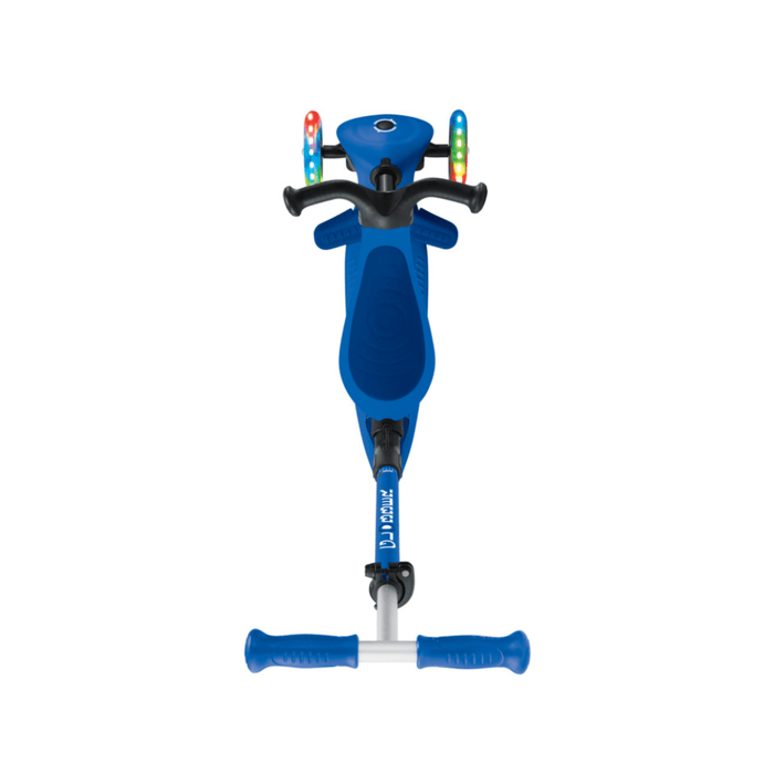 Globber GO UP ACTIVE Scooter with Lights - Navy Blue/ Dark Blue