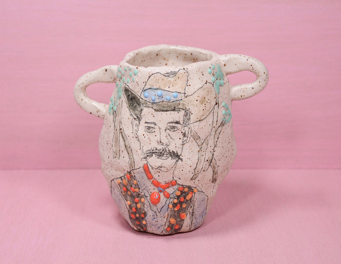 Gloopy Cowboy Vase