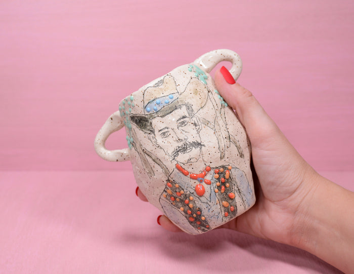 Gloopy Cowboy Vase