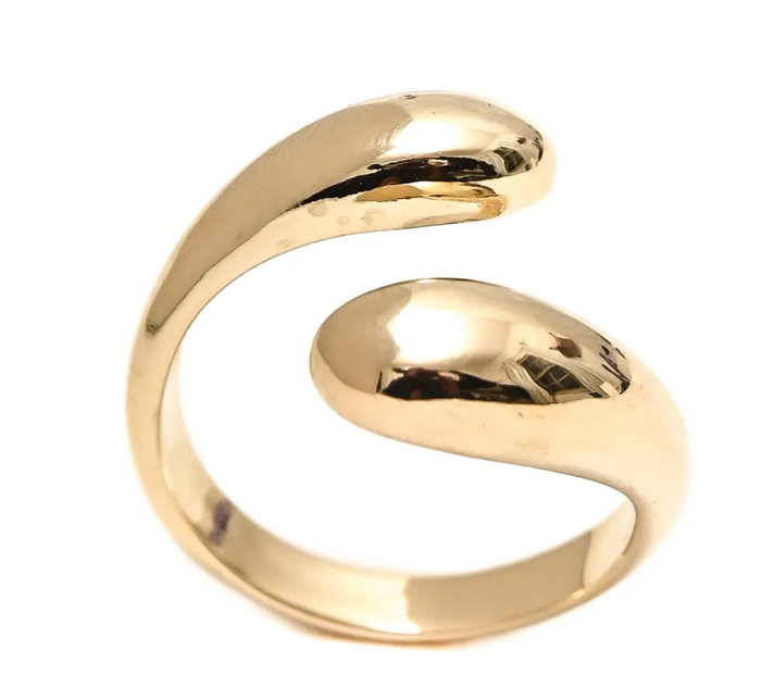 Gold Sphere Ring
