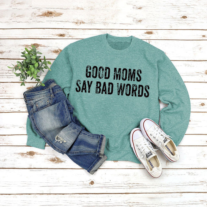 Light green sweater (black word color picture) / S