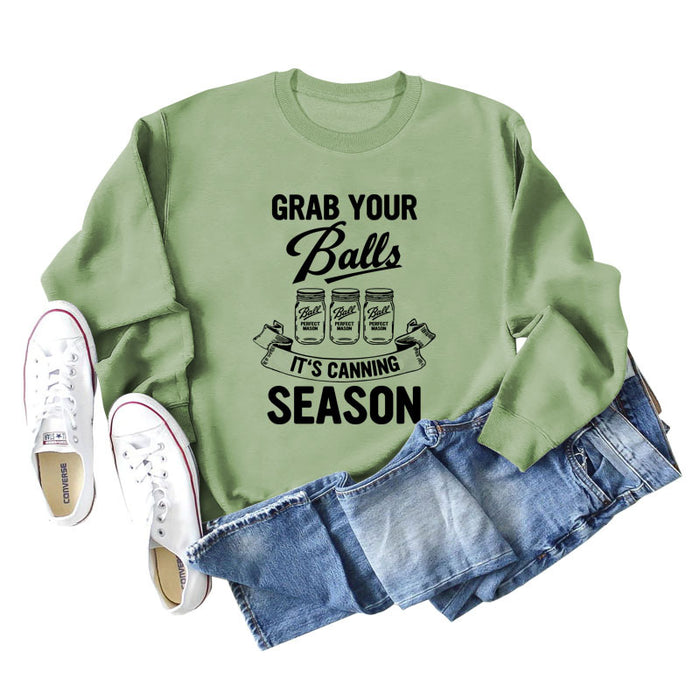 Olive green sweater (black word color picture) / S