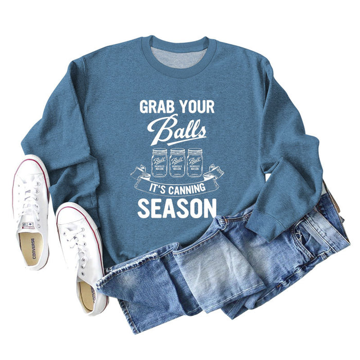 Blue sweater (white color picture) / S
