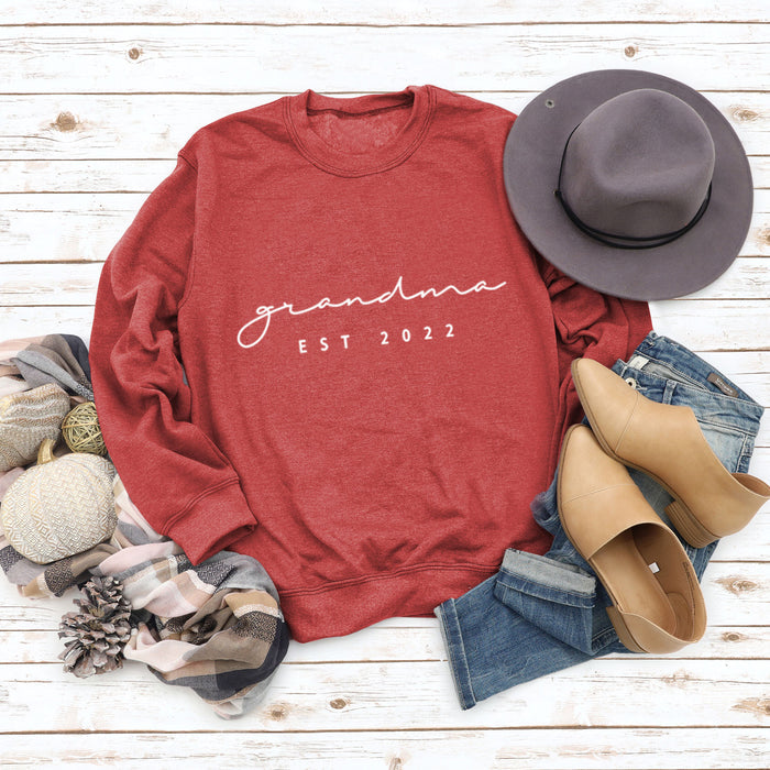Red sweater (white font) / S