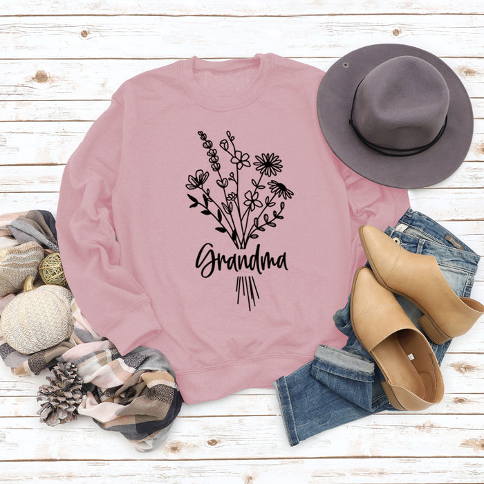 Pink sweater (black font) / S