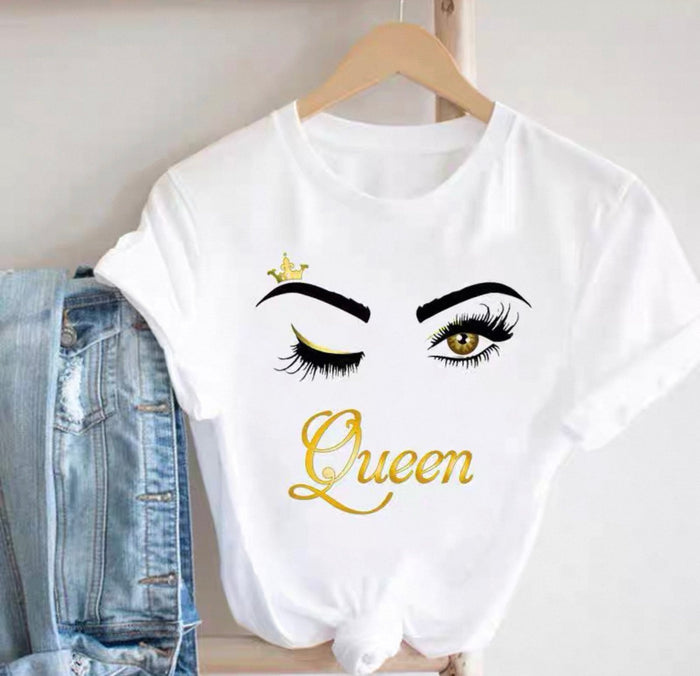 Graphic Tees for Women Canada | Lash & Beauty Print T-Shirts