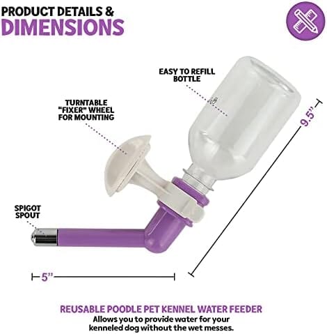 Gravity Hydration Fountain with Spigot Spout for Pets Dog Bowls & Feeders Pet Clever