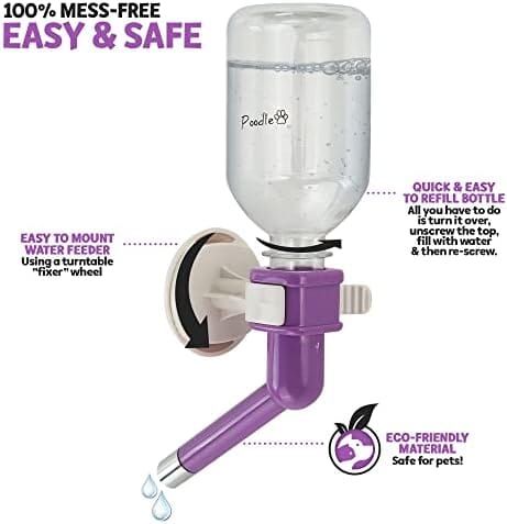 Gravity Hydration Fountain with Spigot Spout for Pets Dog Bowls & Feeders Pet Clever