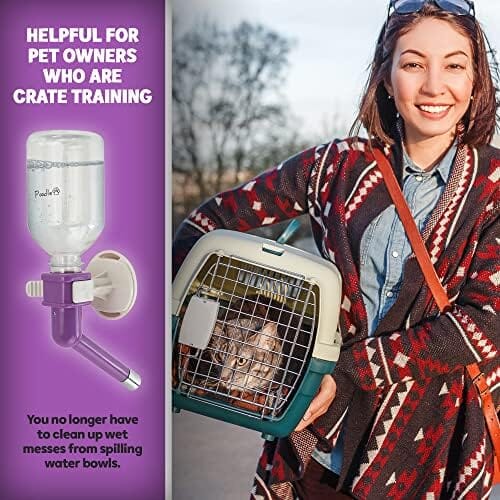 Gravity Hydration Fountain with Spigot Spout for Pets Dog Bowls & Feeders Pet Clever