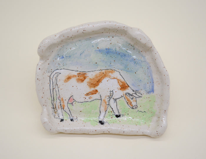 Grazing Cow Plate