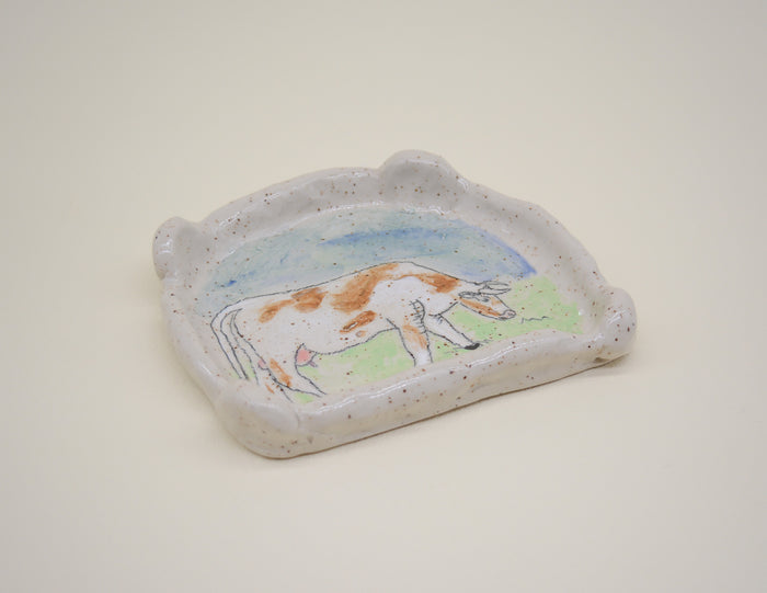 Grazing Cow Plate