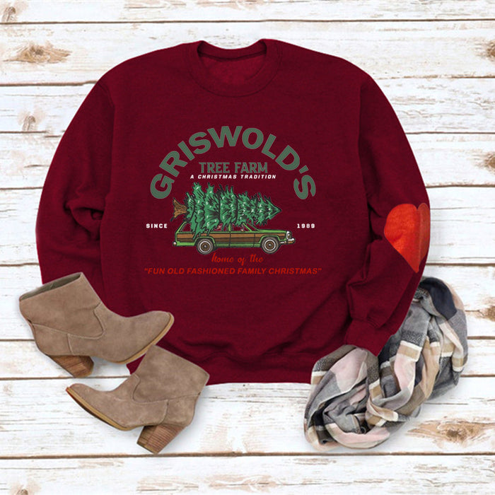 Red wine love arm sweater (white color picture) / S