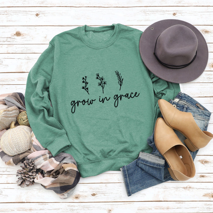 Light green sweater (black word color picture) / S