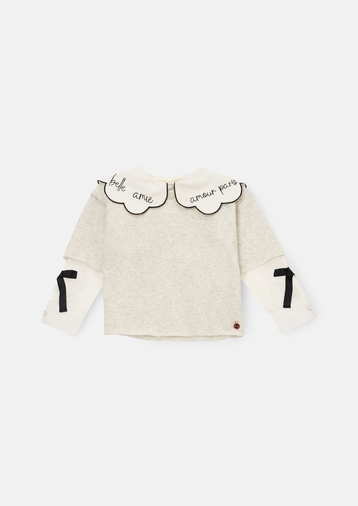Haddie Mock Layered Shirt & Sweatshirt