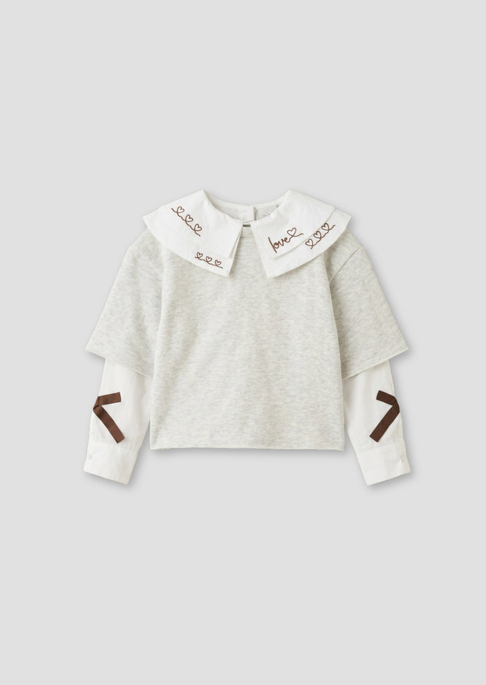 Haddie Mock Layered Sweat