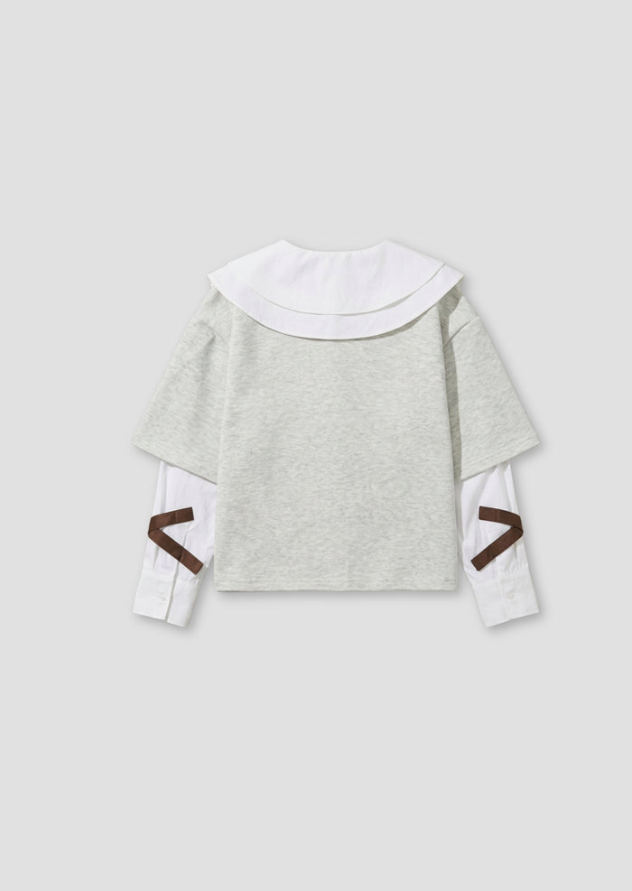 Haddie Mock Layered Sweat