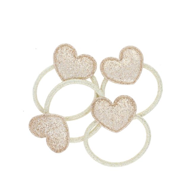 Hair Ties- Gold Hearts