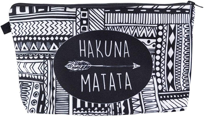 Hakuna Matata Makeup Bag Cosmetic Bag Organizer for Women