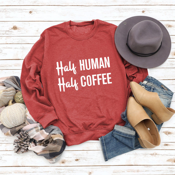 Red sweater (white font) / S