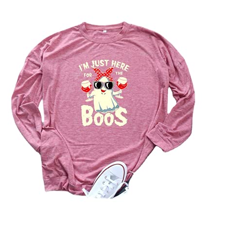 Halloween Beer Shirt Women I'm Just Here for The Boos Blouse