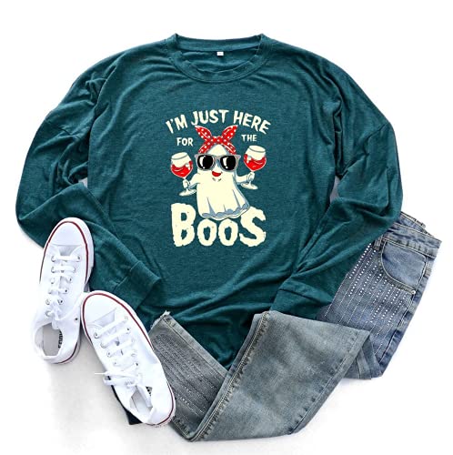Halloween Beer Shirt Women I'm Just Here for The Boos Blouse