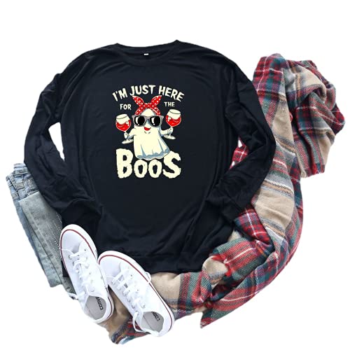 Halloween Beer Shirt Women I'm Just Here for The Boos Blouse