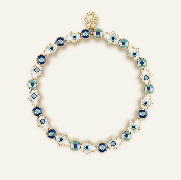 Hamsa Evil Eye Charm Bracelet
