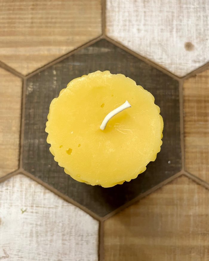 Handmade Beeswax Christmas Flower Candle