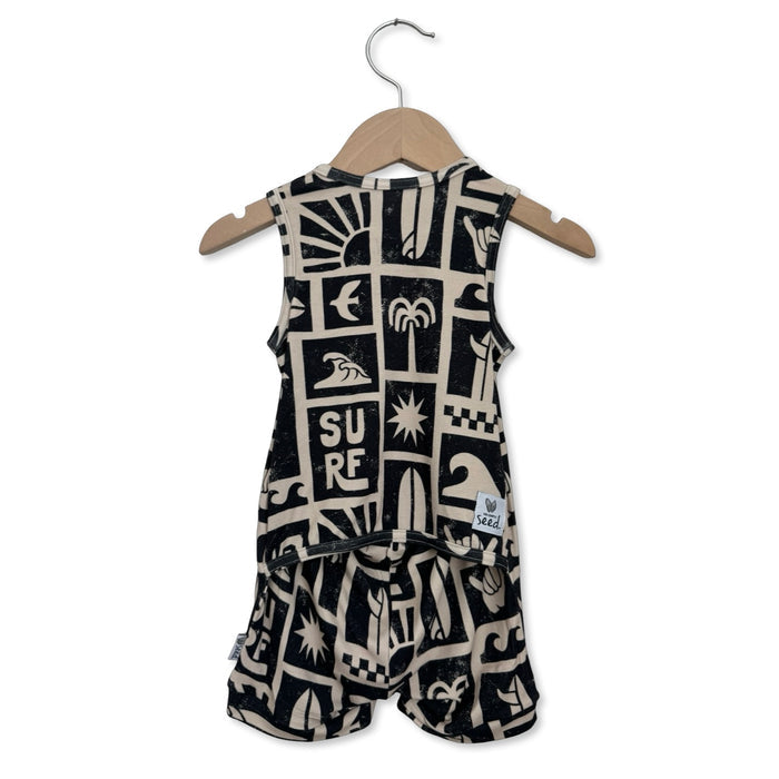 Hang Ten Sleeveless Shorty Romper Luxe Edition | Cotton Bamboo Blend