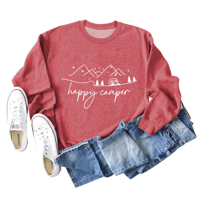 Red sweater (white font) / S
