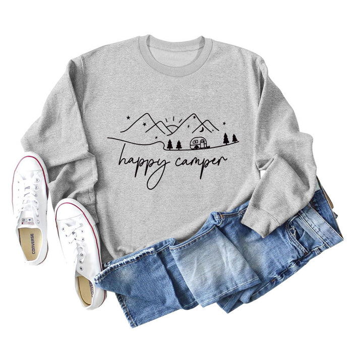 Gray sweater (black font) / S