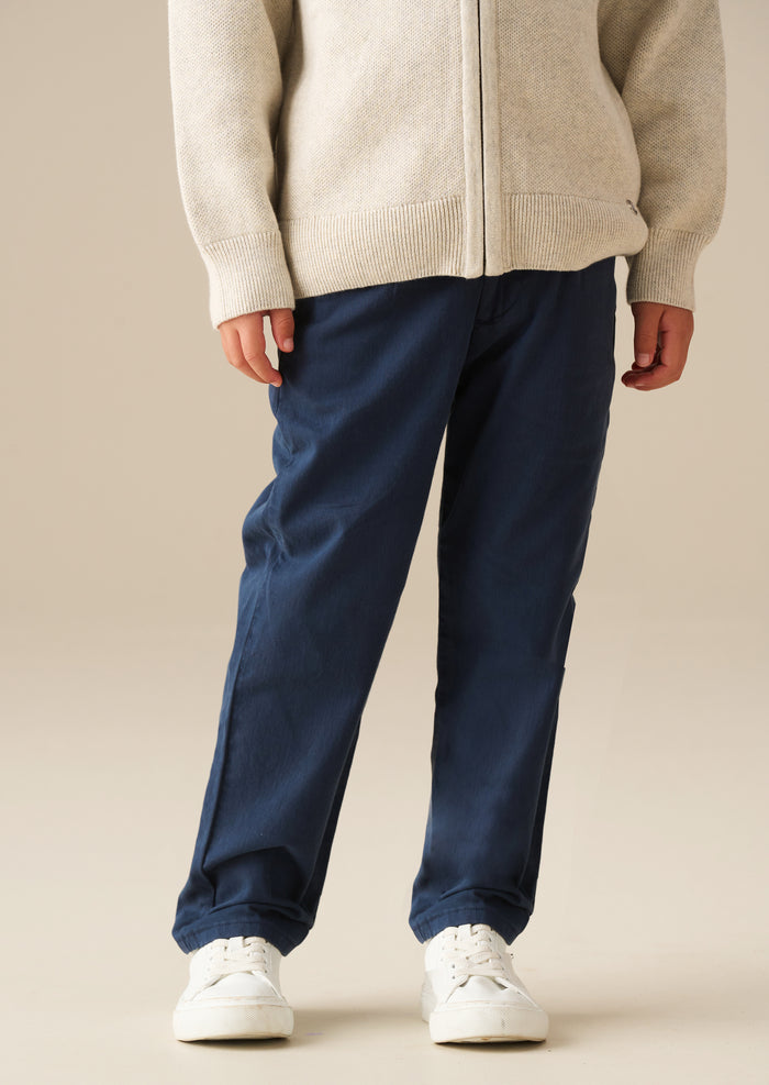 Harrison Washed Navy Slim Fit Chino