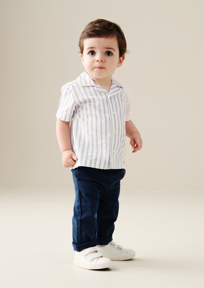 Harrison Washed Navy Slim Fit Chino