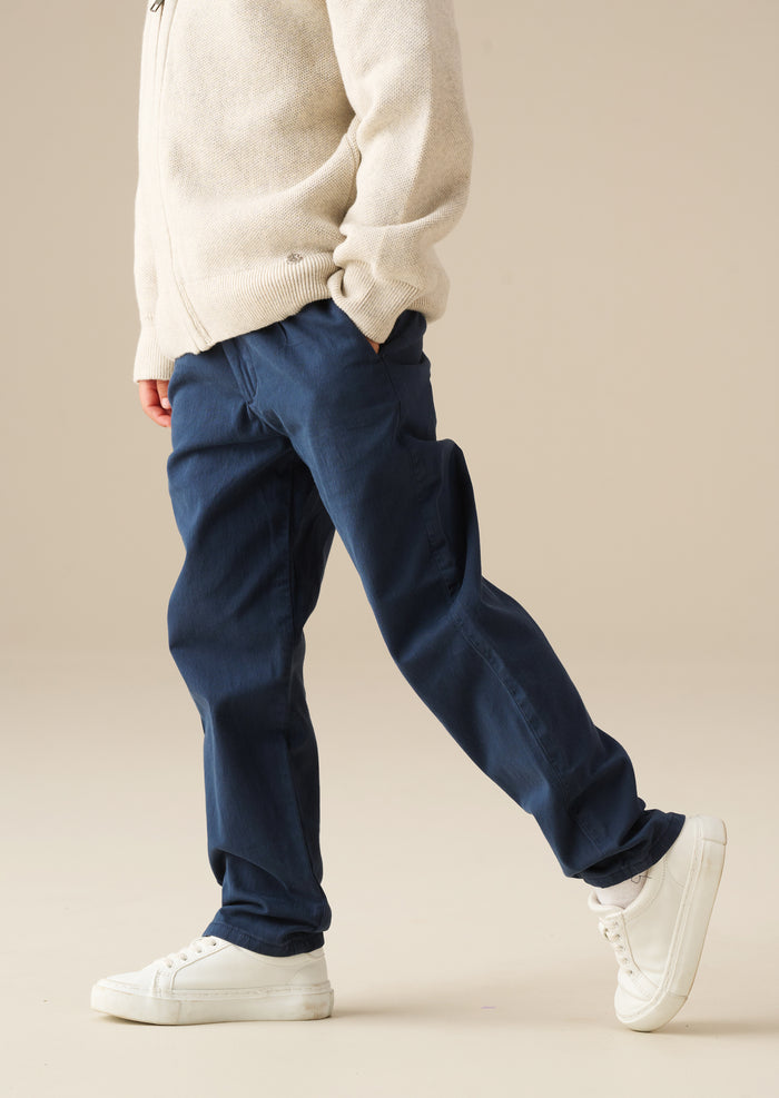 Harrison Washed Navy Slim Fit Chino