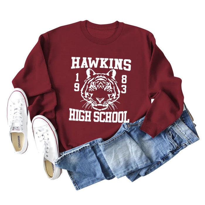 Wine red sweater (white color picture) / S