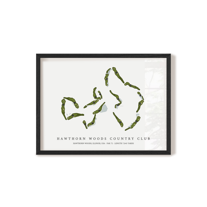 Hawthorn Woods Country Club | Golf Course Print | Black Frame