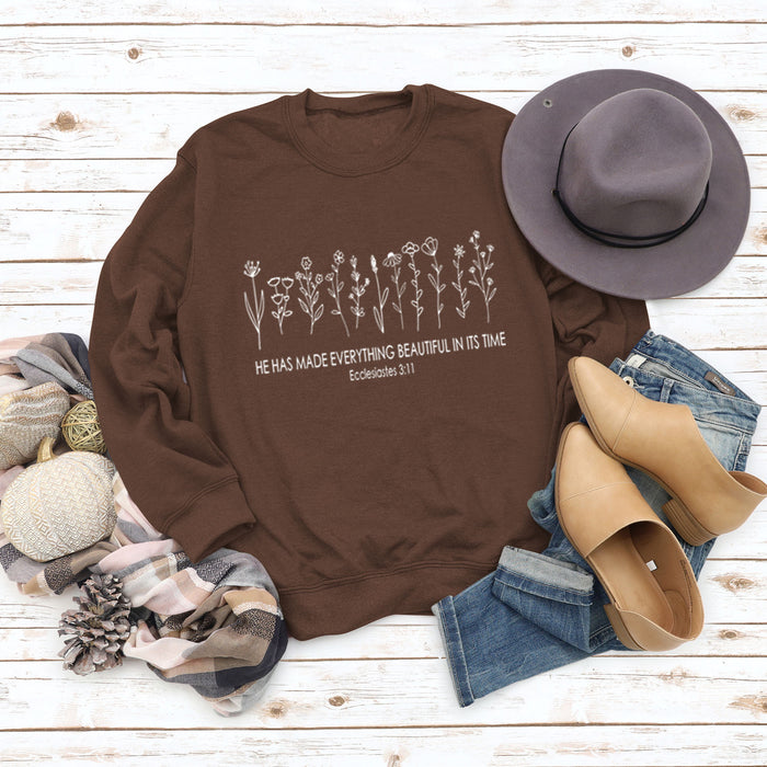 Coffee color sweater (white color picture) / S