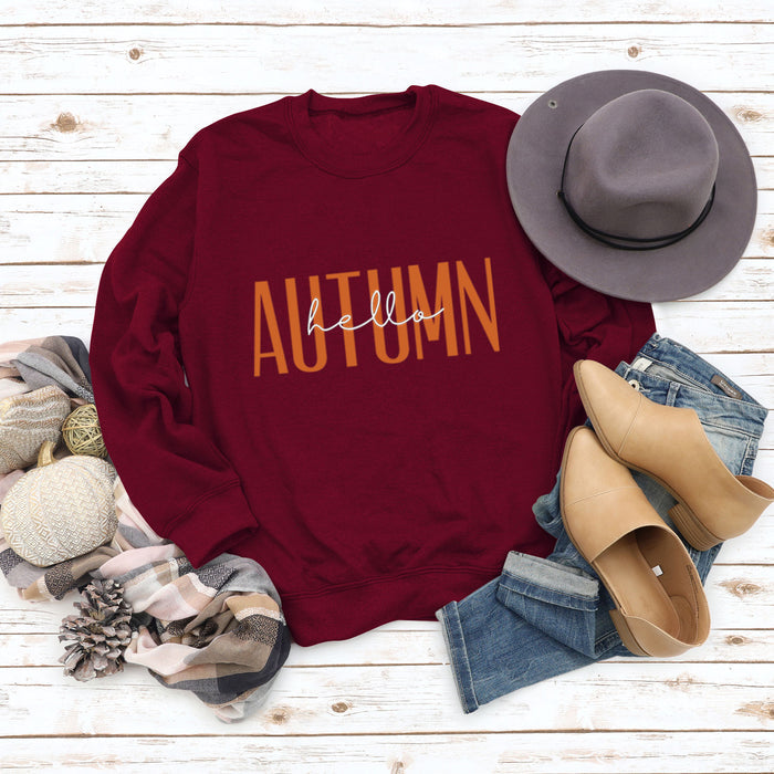 Wine red sweater (white color picture) / S