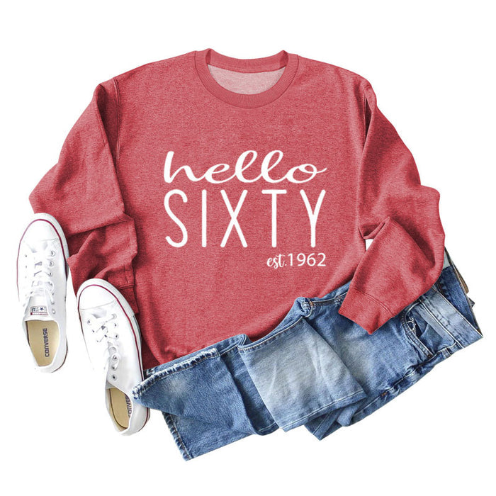 Red sweater (white font) / S