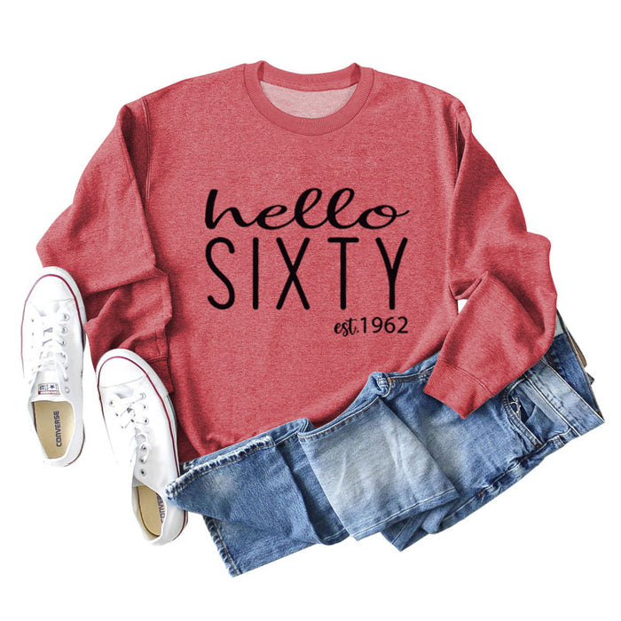 Red sweater (black font) / S