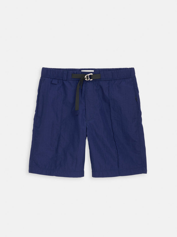 Hiking Short in Crinkle Nylon - Navy