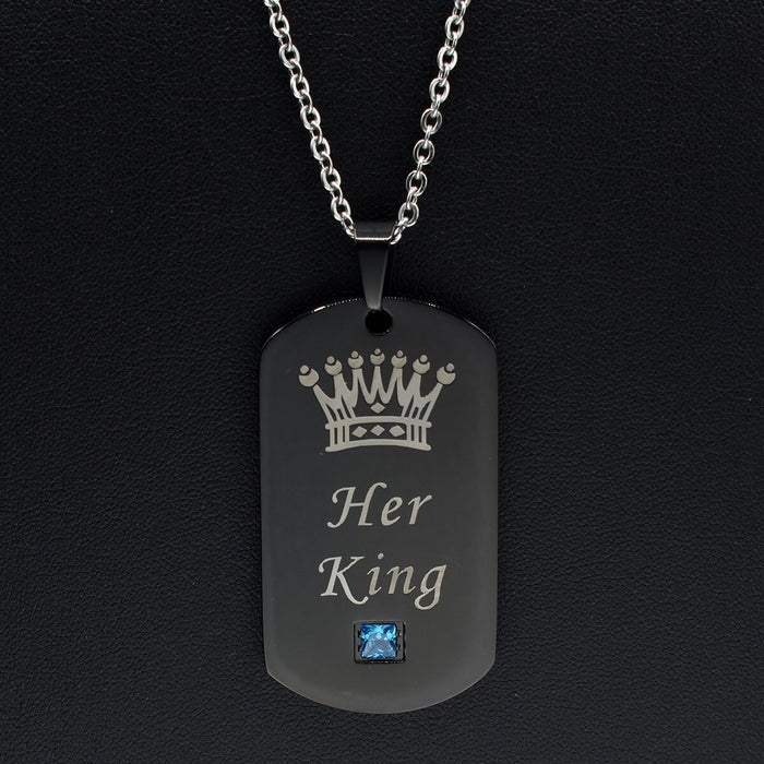 nehzus jewelry couples necklace queen and king jewelry couples tags